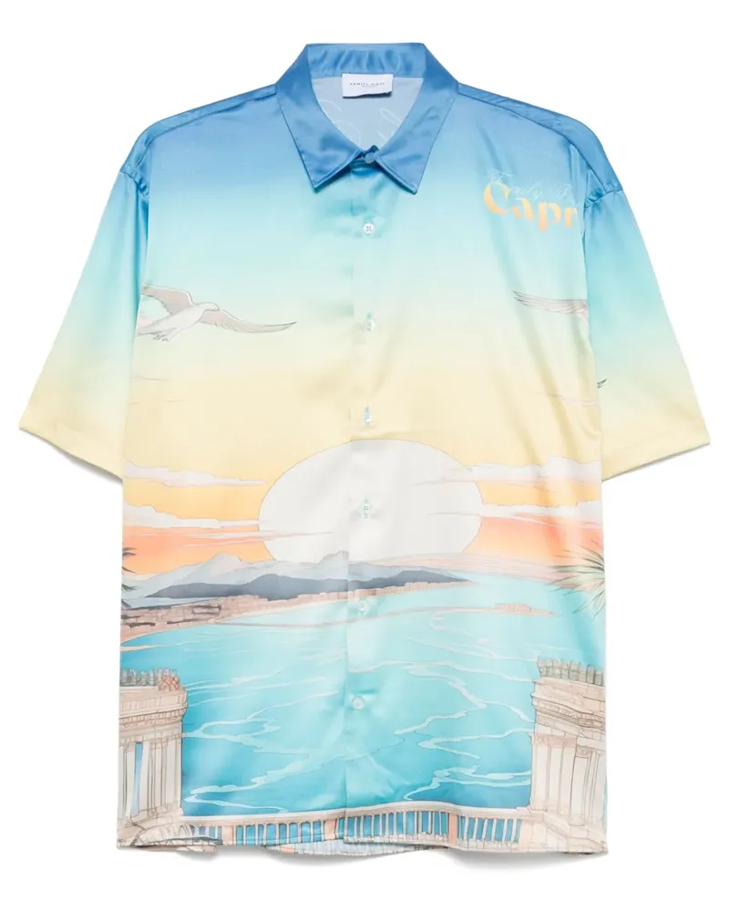 Family First Capri Hemd - Blau Blau