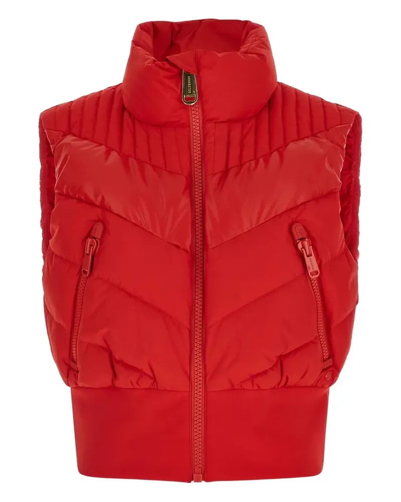 GOLDBERGH quilted zip waistcoat - Rot Rot