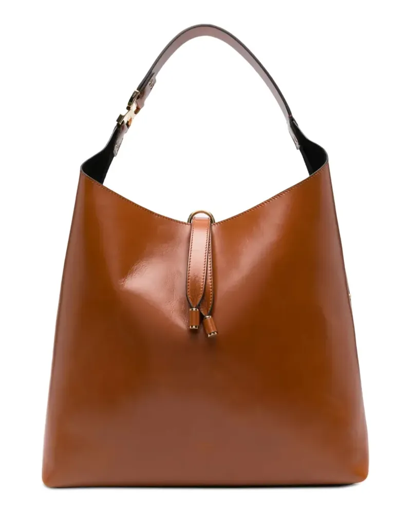 Chloé Schultertasche aus gekörntem Leder - Braun Braun