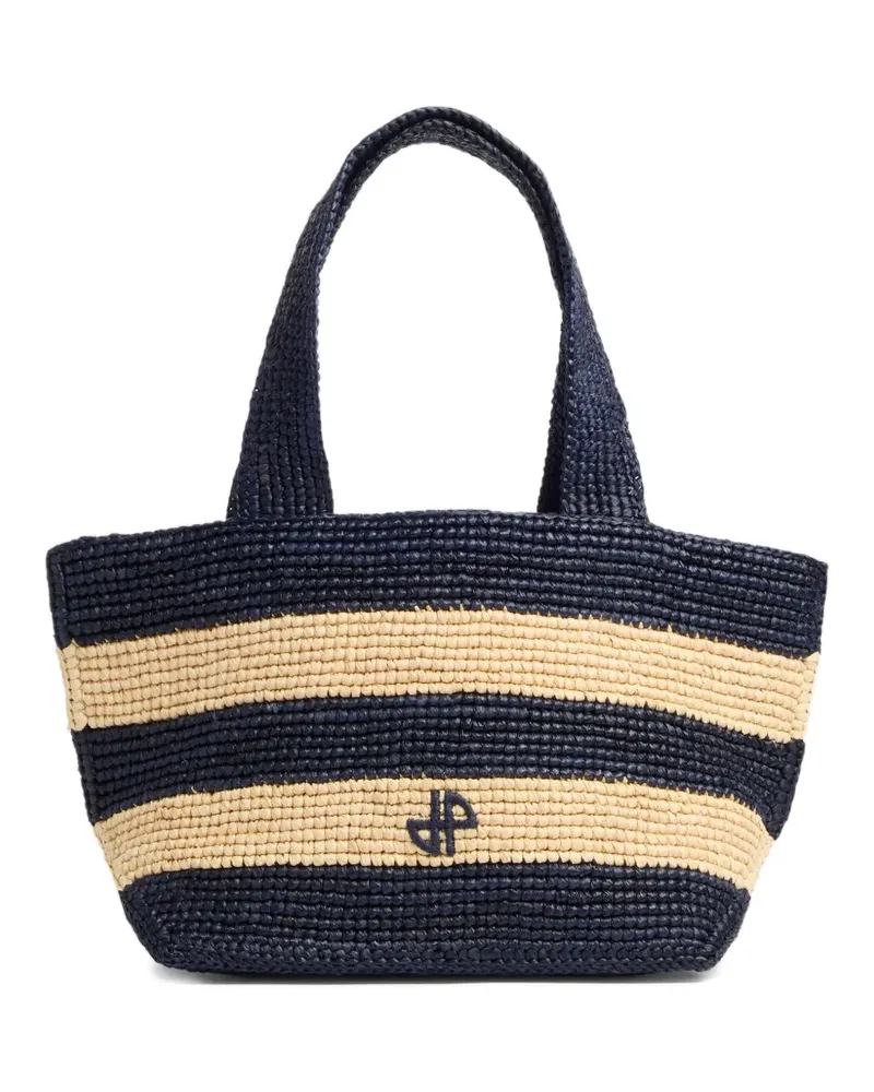 Patou Gestreifte PM Trapeze Tote Bag - Blau Blau