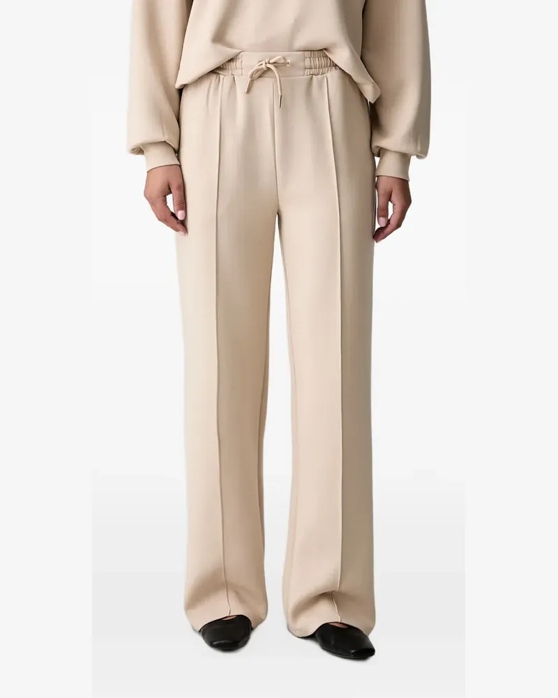Scotch&Soda drawstring-waist pintuck-detail track pants - Nude Nude