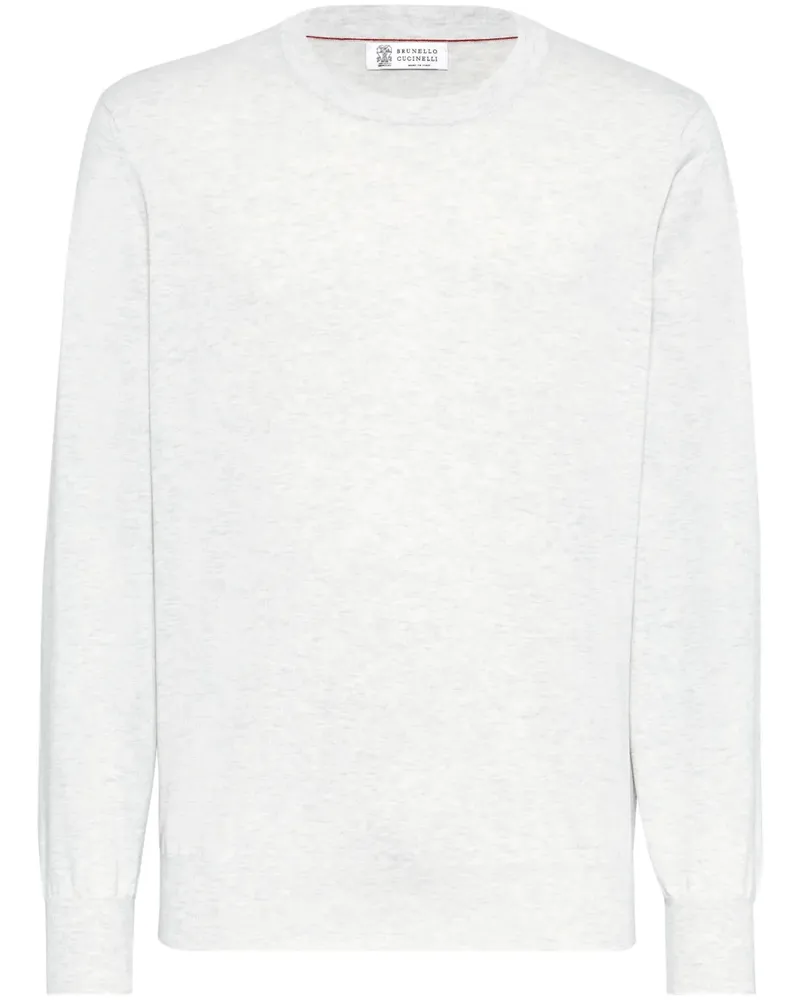 Brunello Cucinelli Gestrickter Pullover - Weiß Weiß