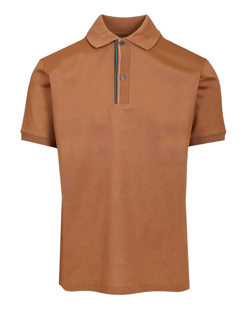 Paul Smith short-sleeve buttoned polo shirt - Braun Braun