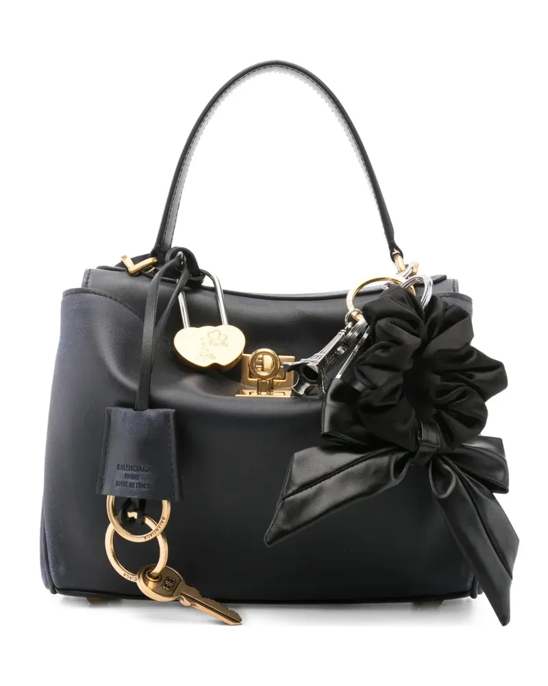 Balenciaga top-handle charm tote bag - Blau Blau