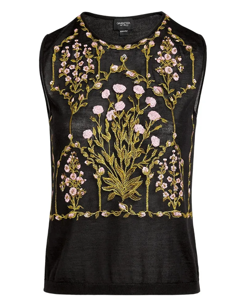 Giambattista Valli Besticktes Top - Schwarz Schwarz