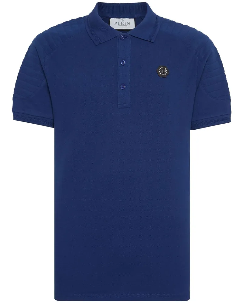 Philipp Plein Pikee-Poloshirt - Blau Blau