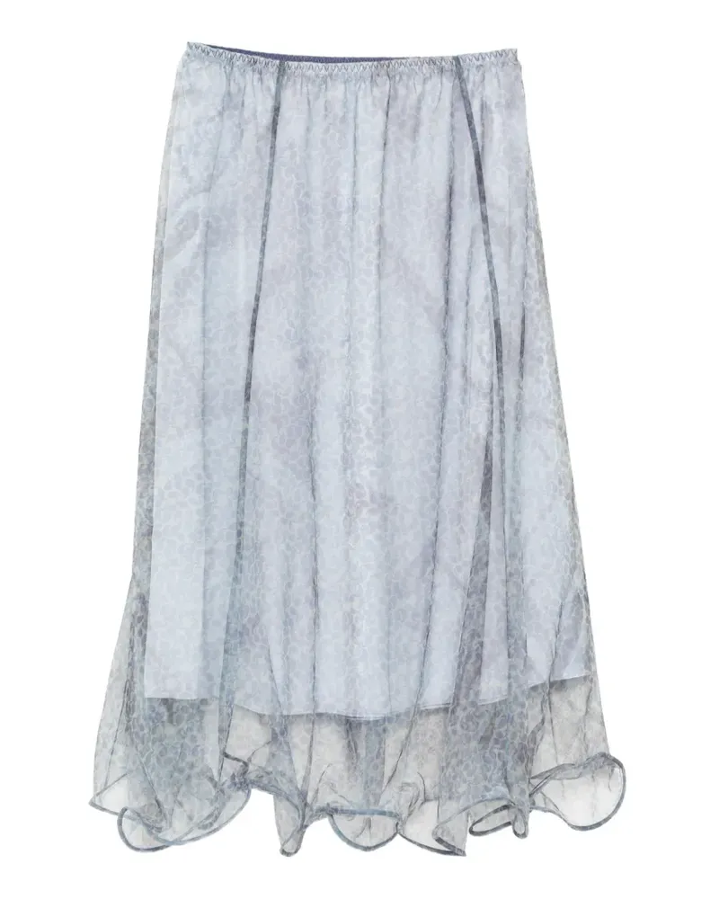 JNBY paisley-print midi skirt - Blau Blau