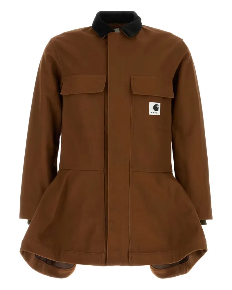 Sacai x Carhartt WIP Duck Bonding Dress coat - Braun Braun