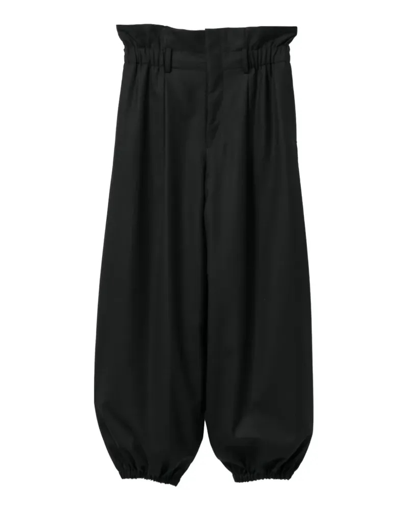 Noir Kei Ninomiya Hose mit Tapered-Bein - Schwarz Schwarz