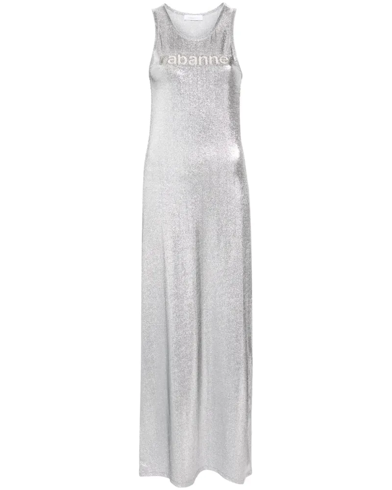 Paco Rabanne Kleid mit metallischem Finish - Silber Silber