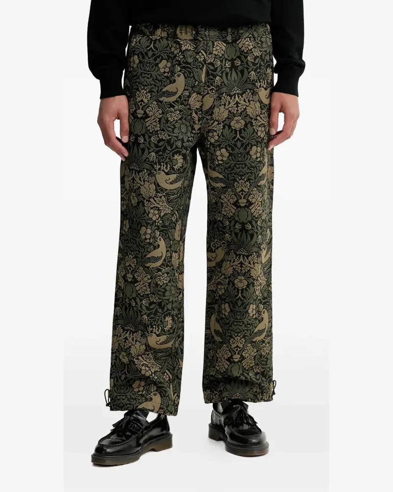 HUGO BOSS Geblümte Hose mit Kordelzug - Grün Grün