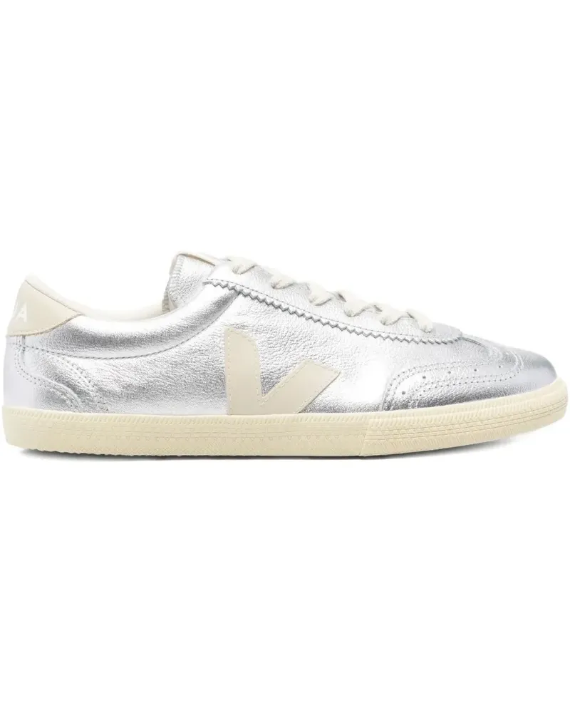 VEJA Volley Sneakers im Metallic-Look - Silber Silber