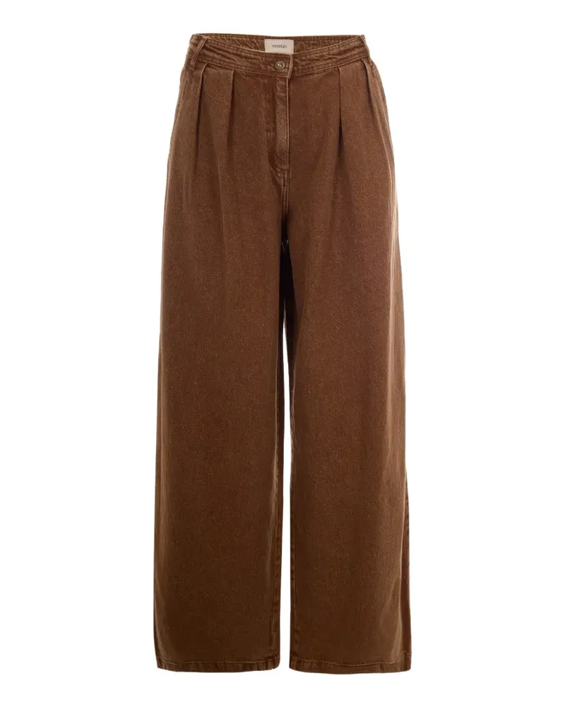 Sessùn pleated baggy trousers - Braun Braun