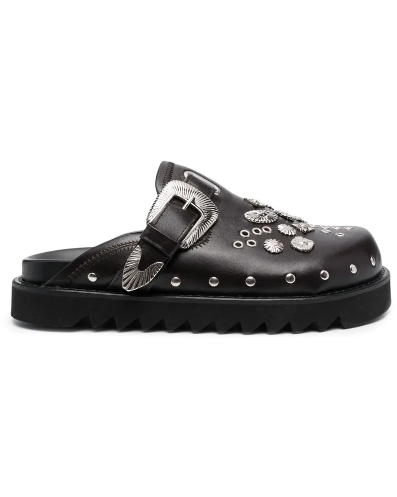 Toga Slipper mit Nieten - Braun Braun