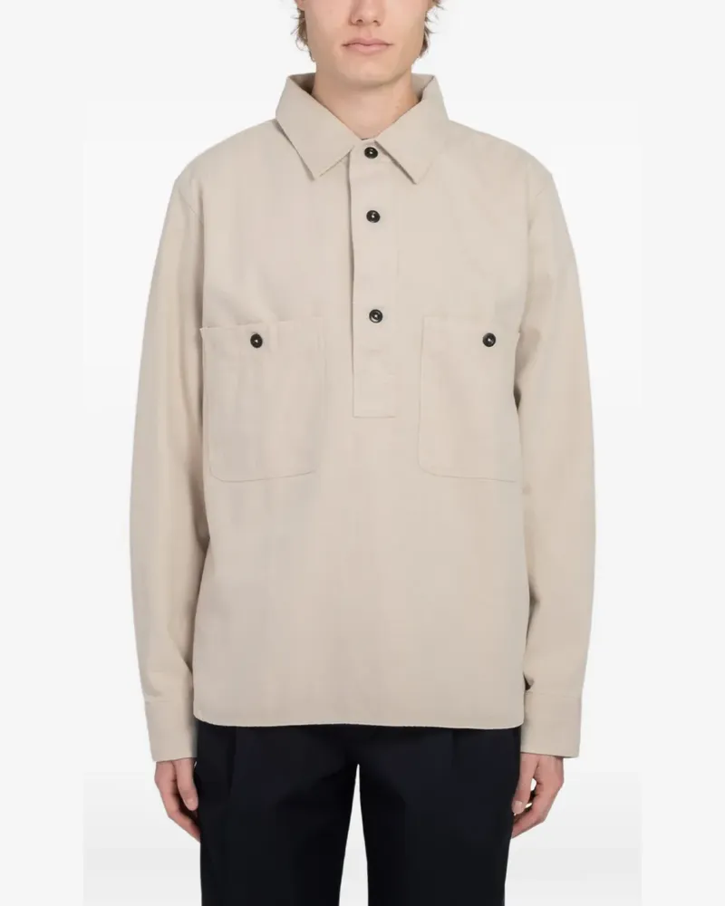 Margaret Howell MHL. buttoned polo shirt - Nude Nude