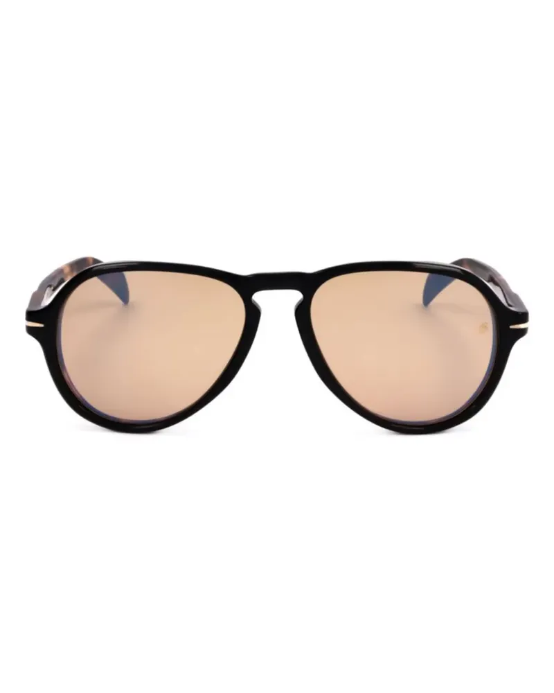 EYEWEAR by DAVID BECKHAM Getönte Pilotenbrille - Schwarz Schwarz