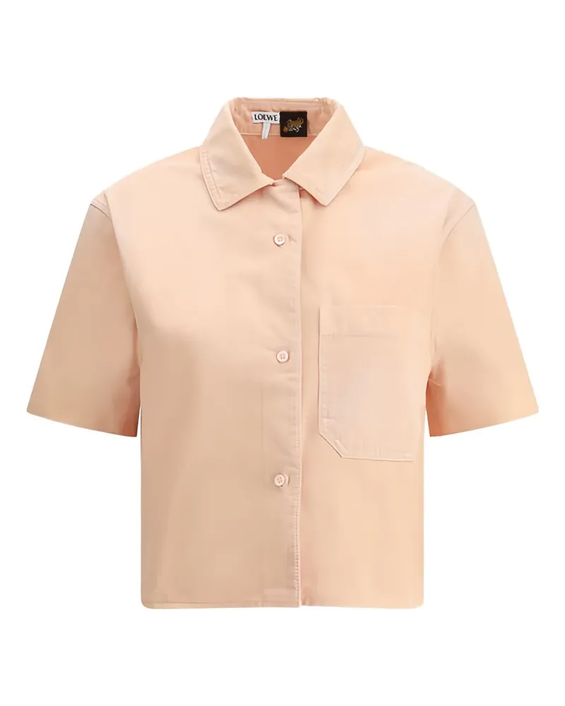 Loewe x Paula Ibiza's Cropped-Hemd - Rosa Rosa
