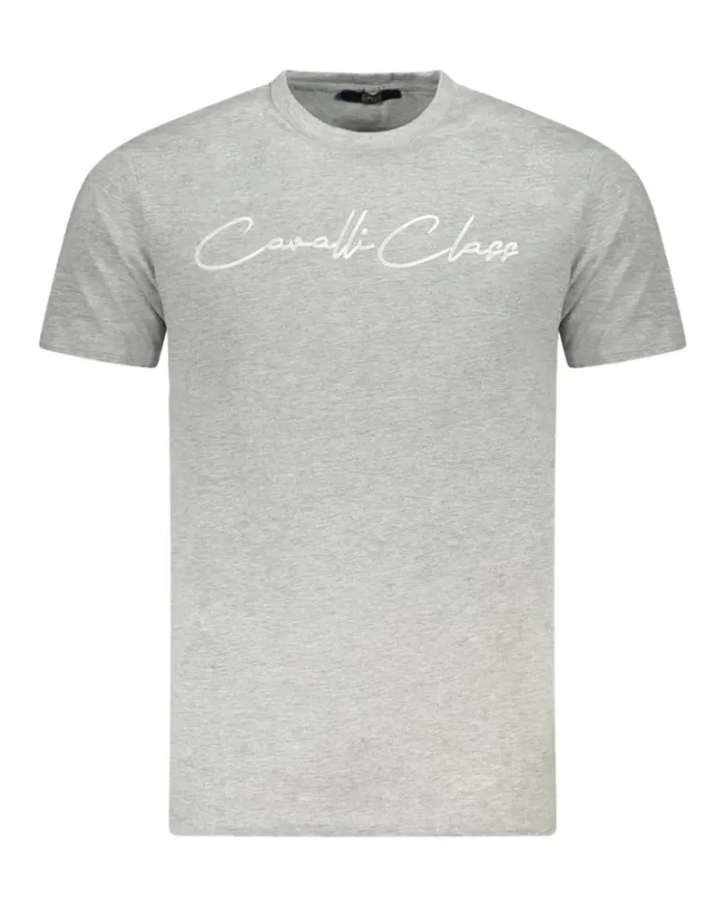 Roberto Cavalli logo-print short-sleeve T-shirt - Grau Grau