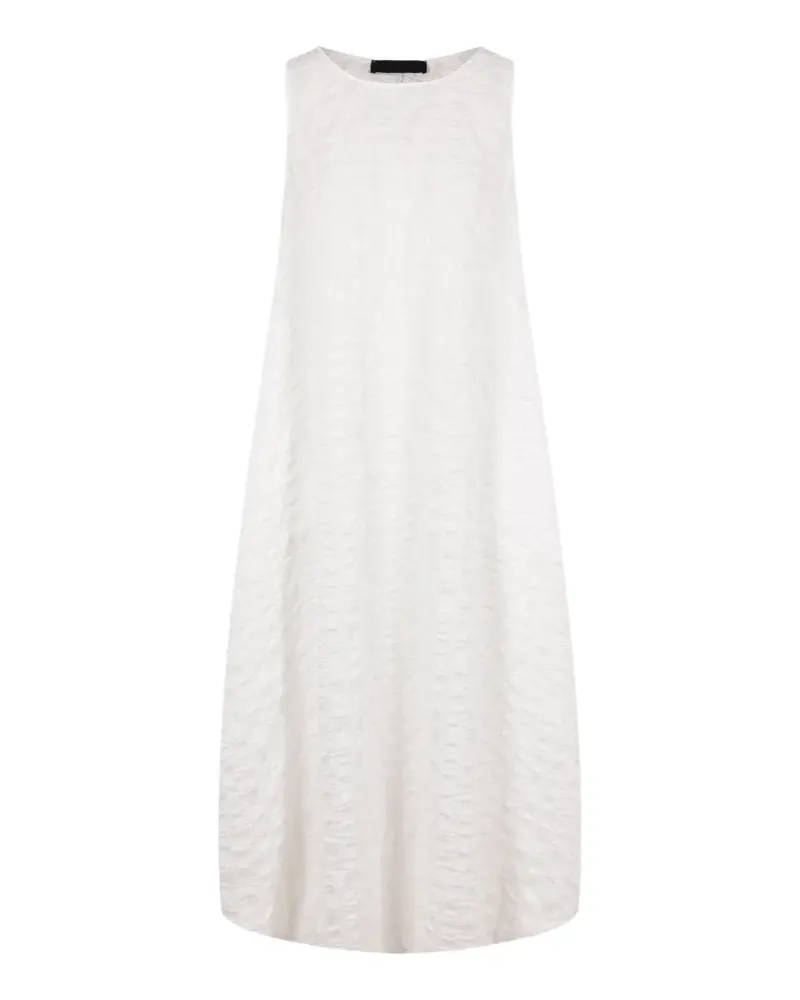 Maria Calderara crinkled-effect sleeveless dress - Weiß Weiß