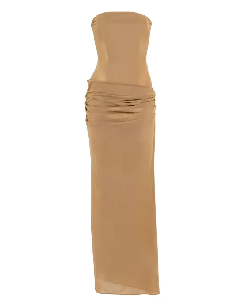 Alex Perry Drapiertes Maxikleid - Grün Grün