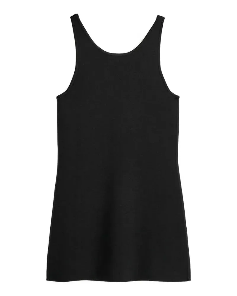 Totême compact knit tank top - Schwarz Schwarz