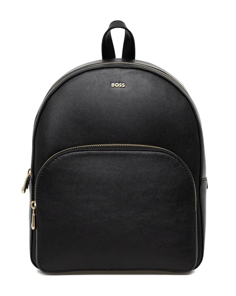 HUGO BOSS logo-detail top-handle backpack - Schwarz Schwarz