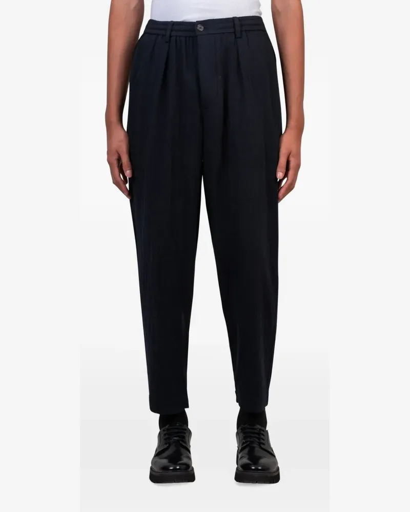 Universal Works Pleated Track pants - Blau Blau
