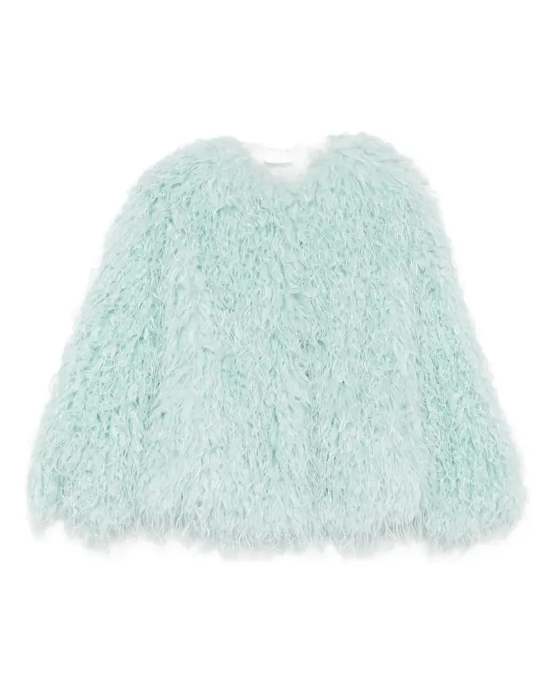 forte_forte Wave Jacke aus Faux Fur - Grün Grün