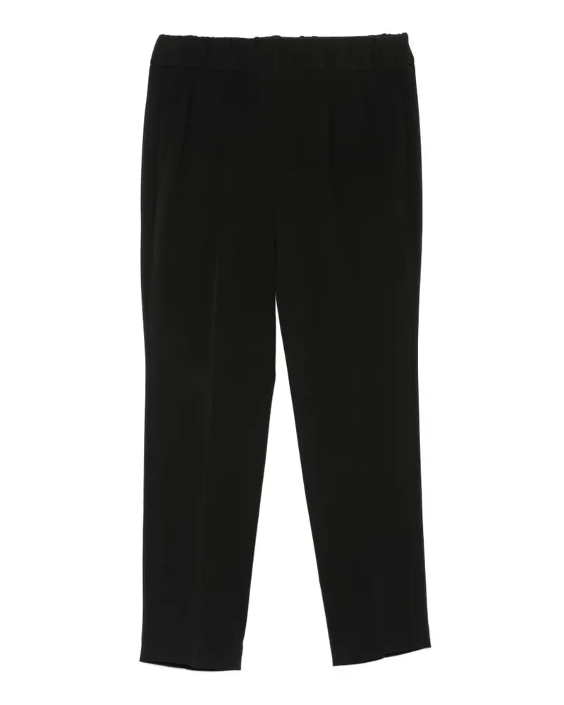 Brunello Cucinelli Cropped-Hose mit Tapered-Bein - Schwarz Schwarz