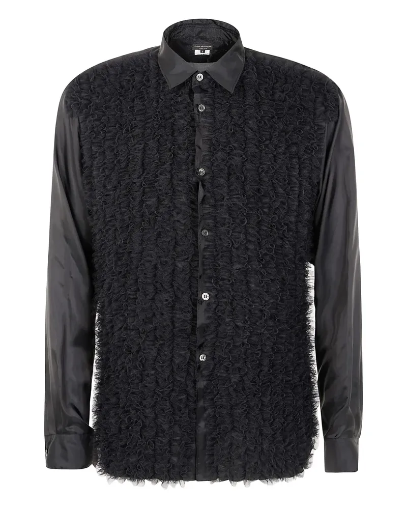 Comme des Garçons Hemd mit Rüschendetail - Schwarz Schwarz