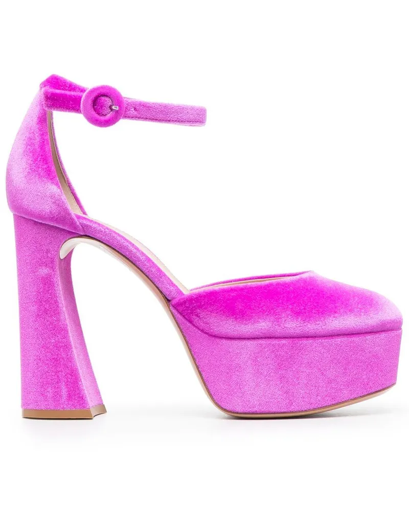 Gianvito Rossi Pumps aus Wildleder 120mm - Rosa Rosa