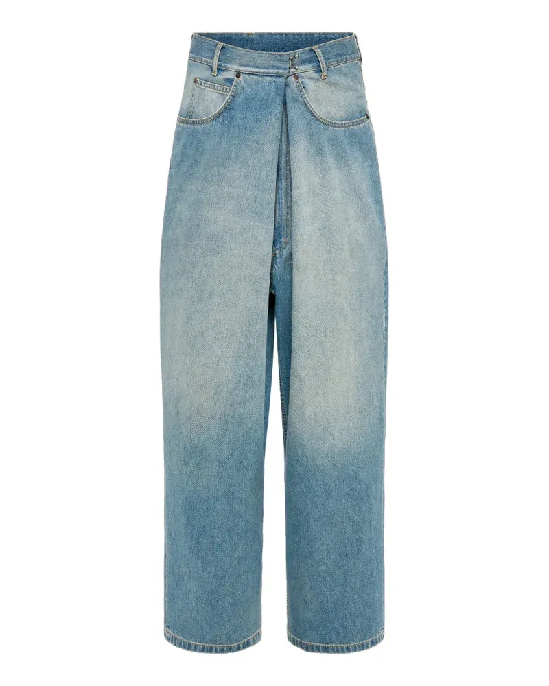 Maison Margiela Ausgeblichene Jeans im Wickelstil - Blau Blau