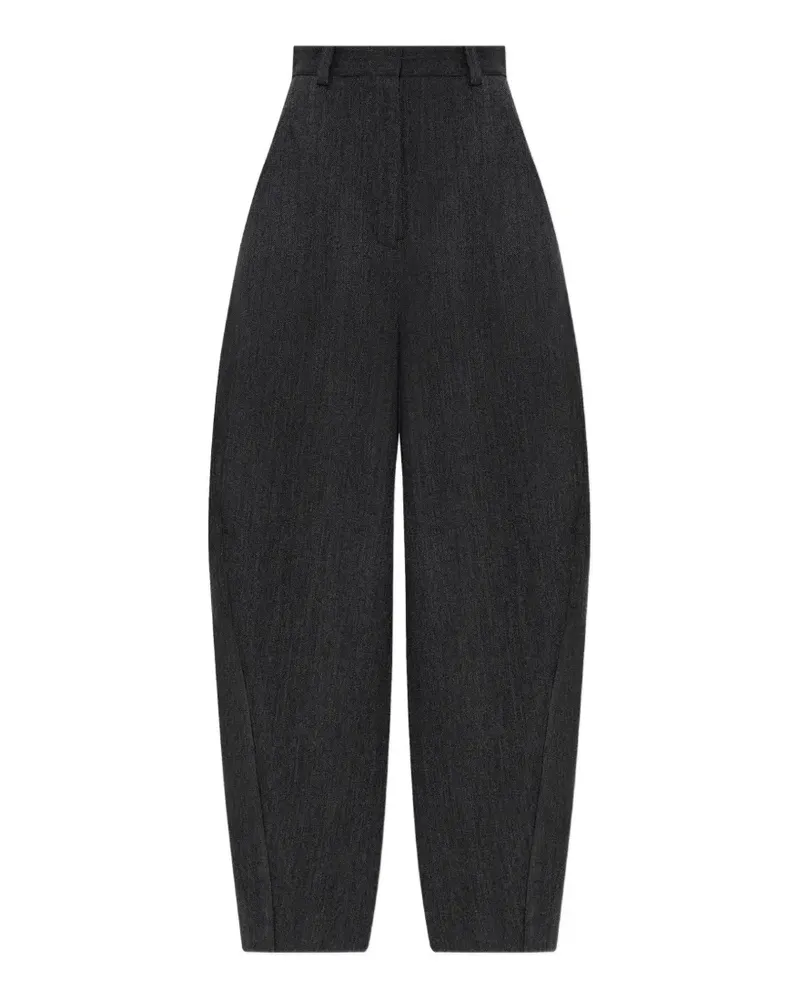 Balenciaga Barrel-Hose mit hohem Bund in Dunkelgrau Grau