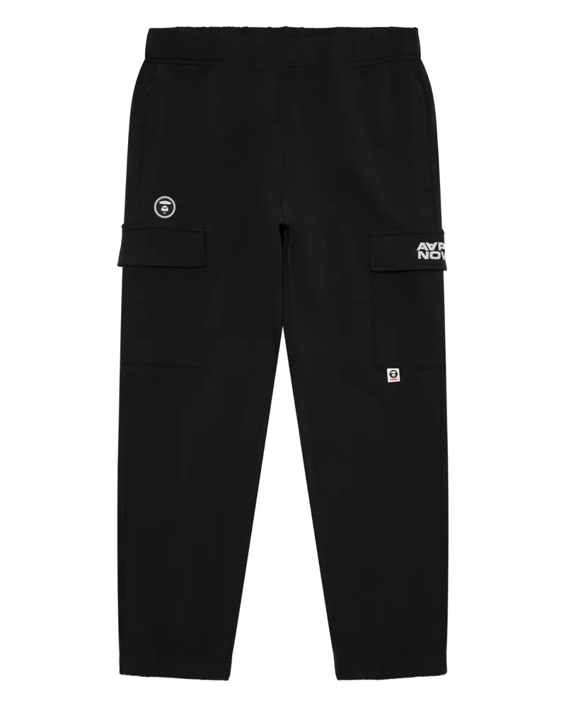 BAPE Jogginghose mit Logo-Patch - Schwarz Schwarz