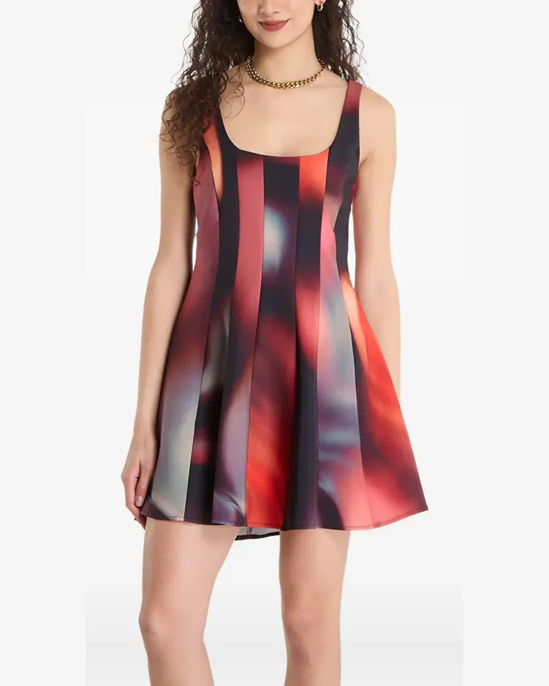 Desigual abstract-print sleeveless mini dress - Schwarz Schwarz