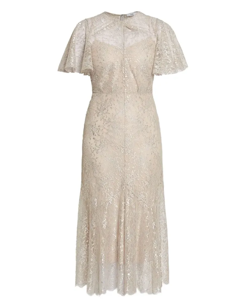 Erdem Kleid mit kurzen Ärmeln - Nude Nude