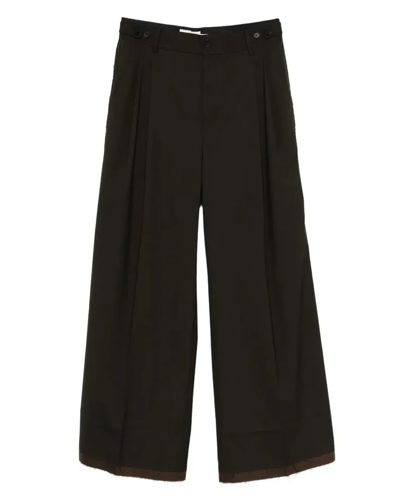 Feng Chen Wang pleat-detailing trousers - Braun Braun