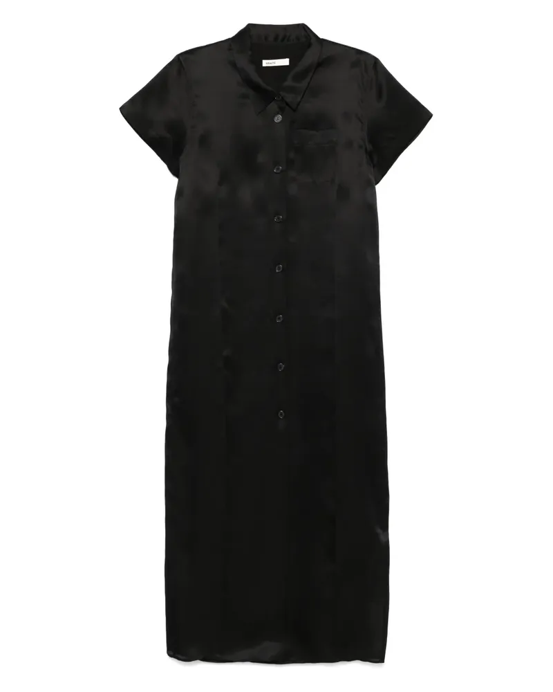 KHAITE Effy Midikleid - Schwarz Schwarz