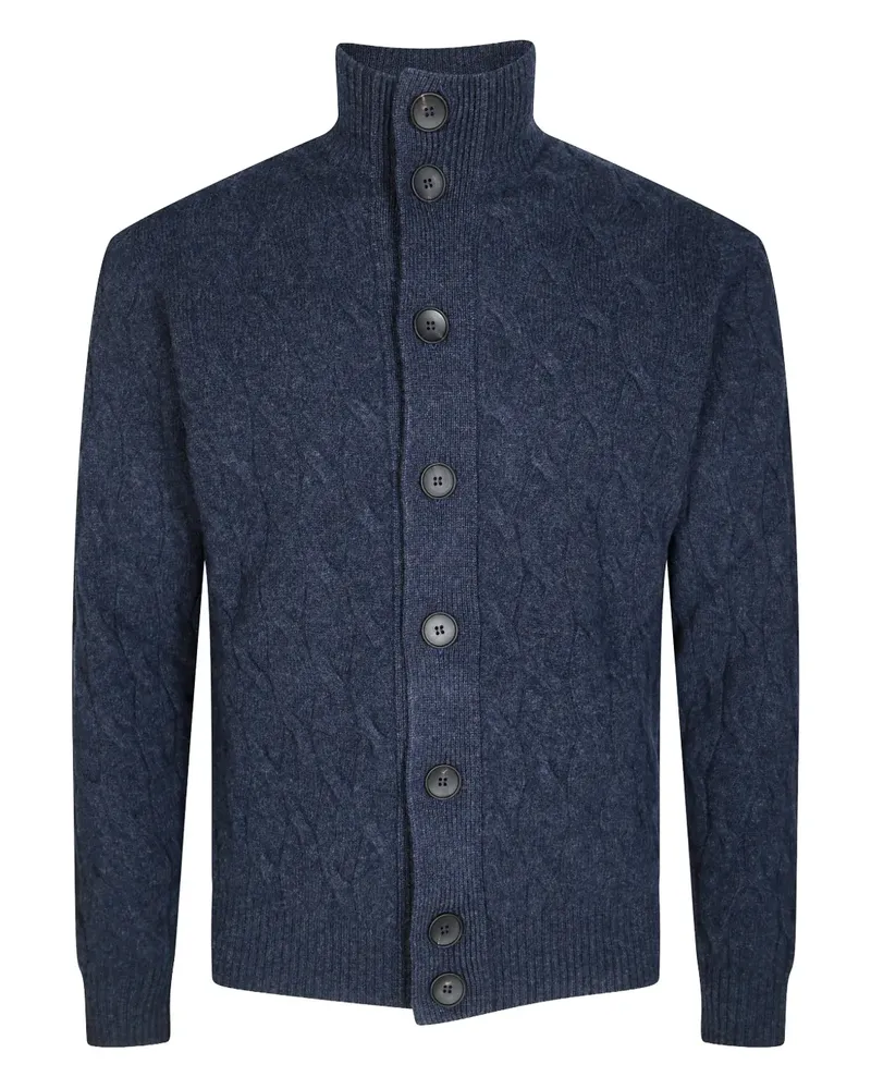 Filippo de Laurentiis cable-knit buttoned cardigan - Blau Blau