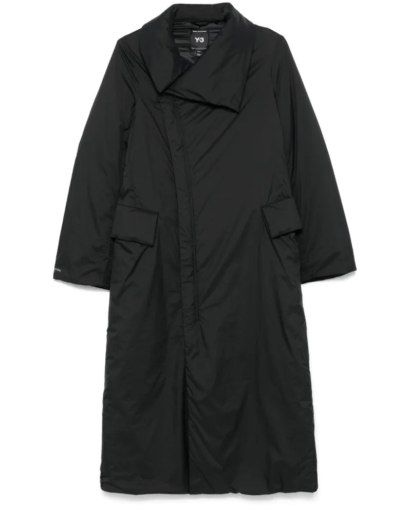 Y-3 Gefütterter Mantel - Schwarz Schwarz