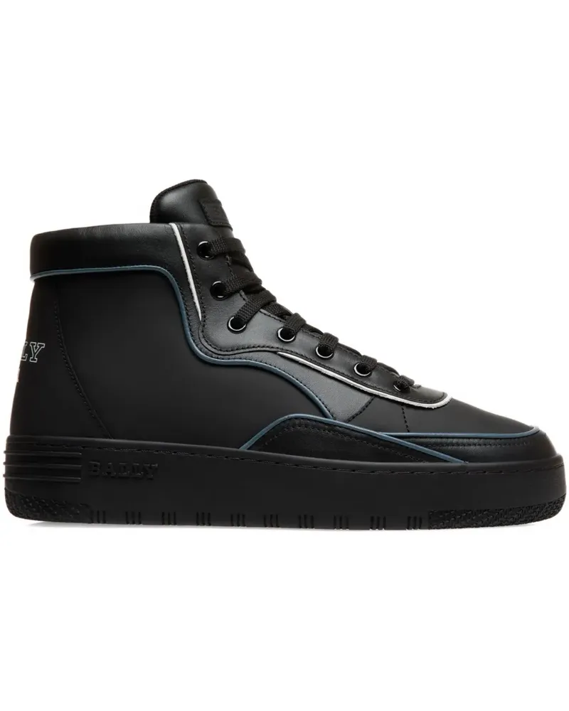 Bally Flache High-Top-Sneakers - Schwarz Schwarz