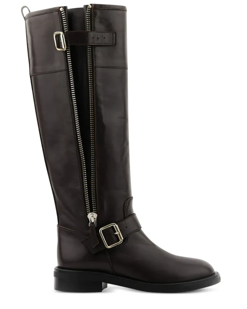 Paul Warmer Birkin Bikerstiefel 50mm - Schwarz Schwarz