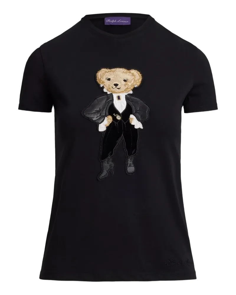 Ralph Lauren Polo Bear-embroidered T-shirt - Schwarz Schwarz