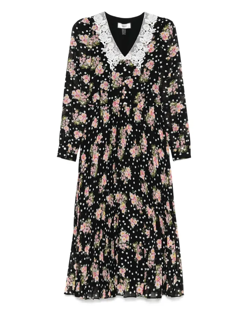 NISSA Kleid mit Print - Schwarz Schwarz
