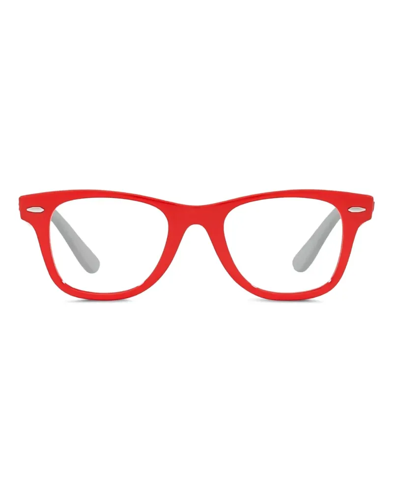 Ray Ban Brille mit eckigem Gestell - Rot Rot