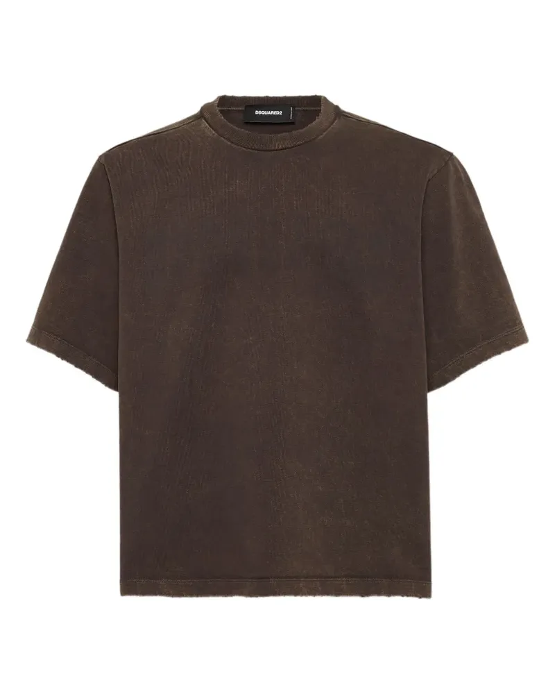 Dsquared2 Ungesäumtes T-Shirt - Braun Braun
