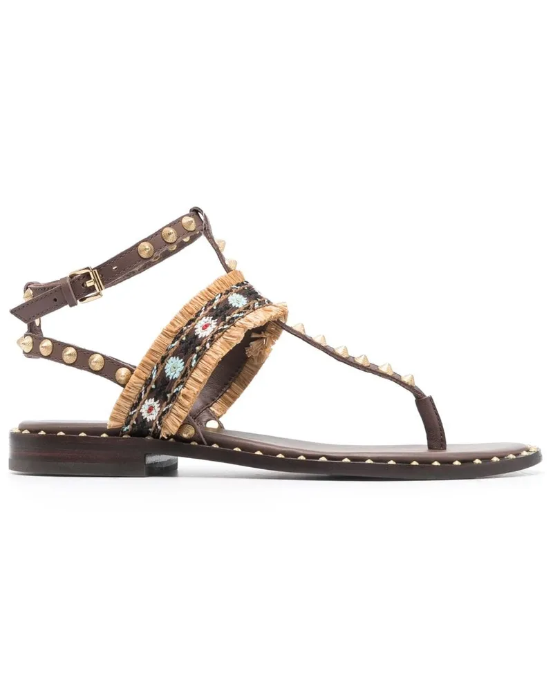 ash Sandalen mit Perlen - Braun Braun