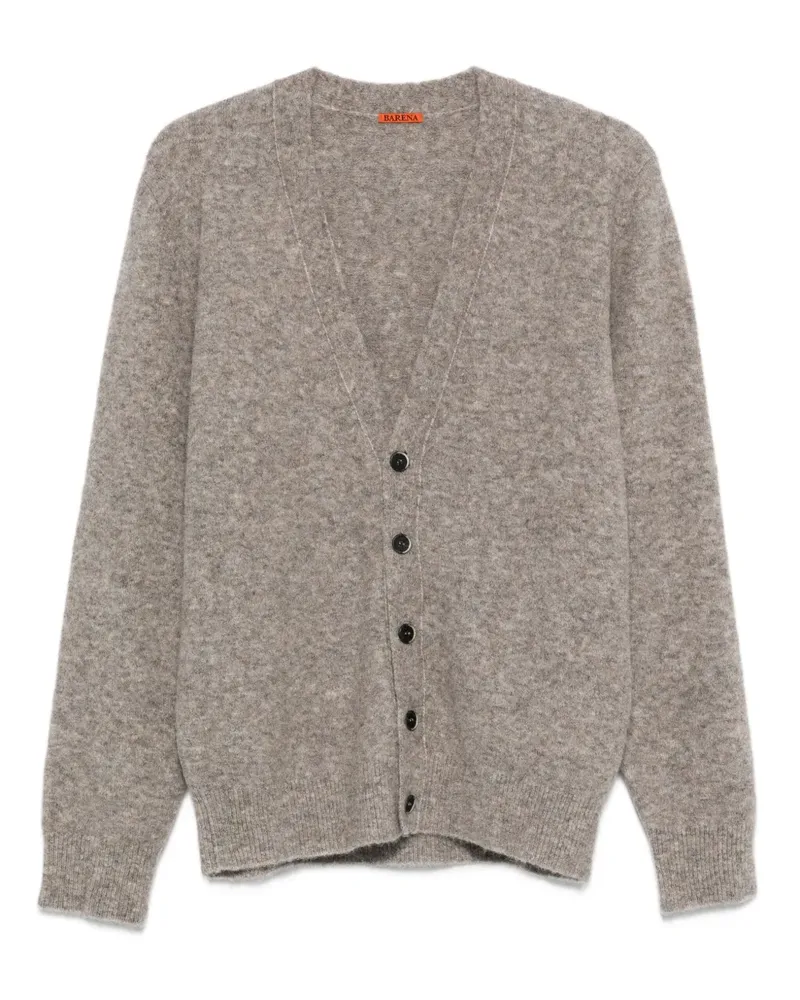 BARENA Cardigan mit V-Ausschnitt - Braun Braun