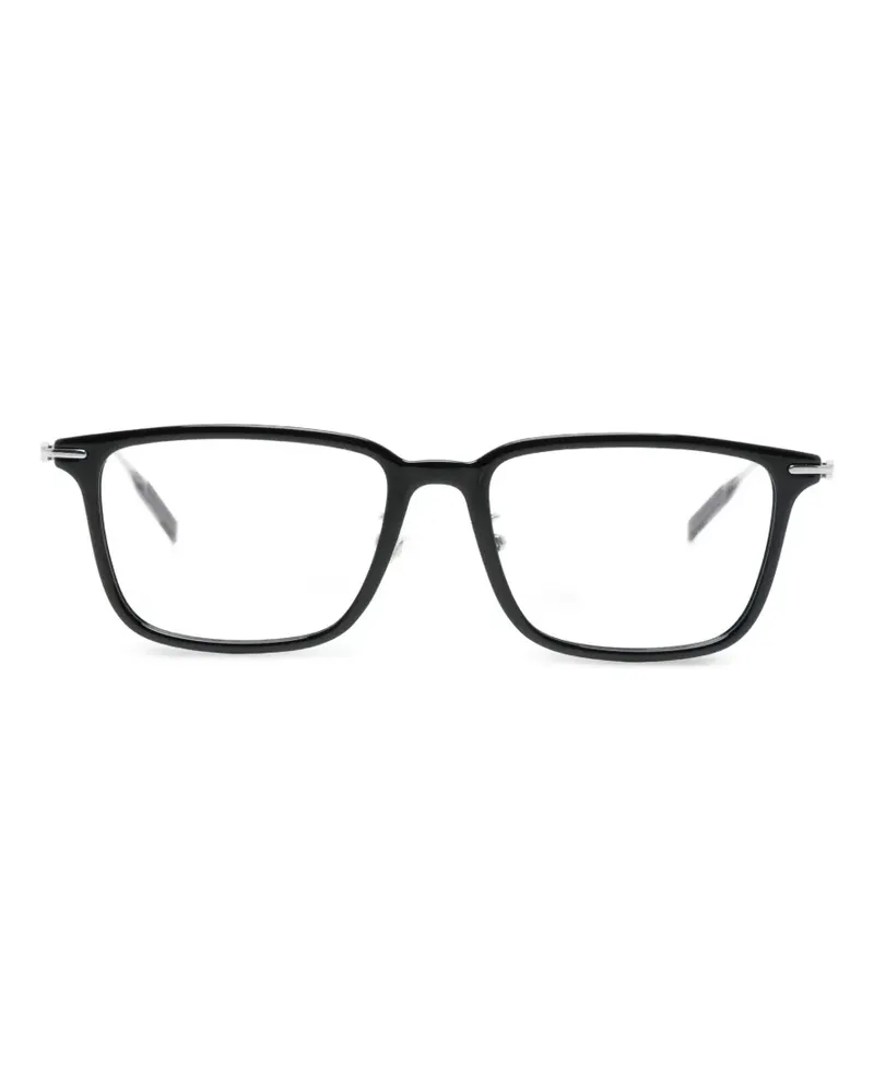 Montblanc Brille mit eckigem Gestell - Schwarz Schwarz