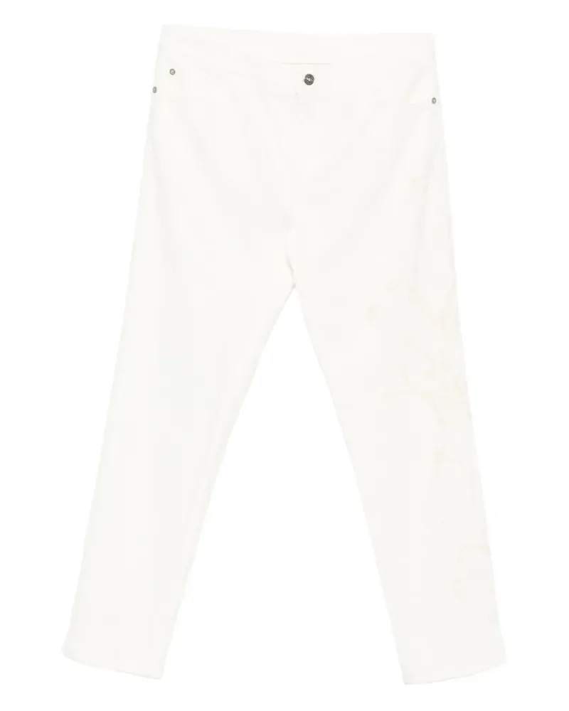 Ermanno Scervino Hose mit Blumendetail - Weiß Weiß